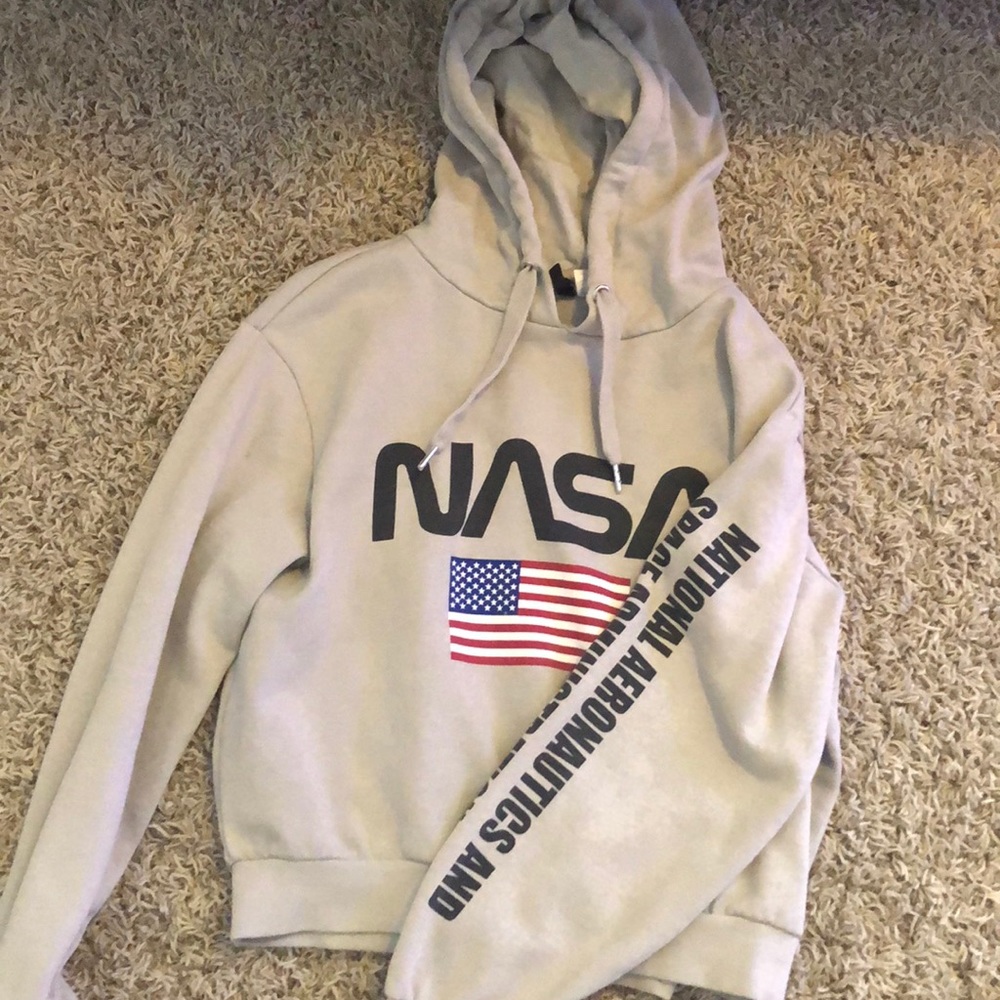 NASA crop top hoodie